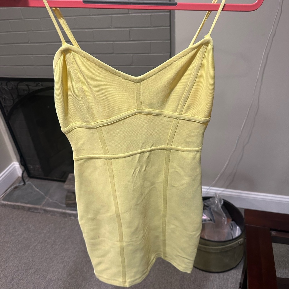 BCBGMaxAzria Yellow Dress